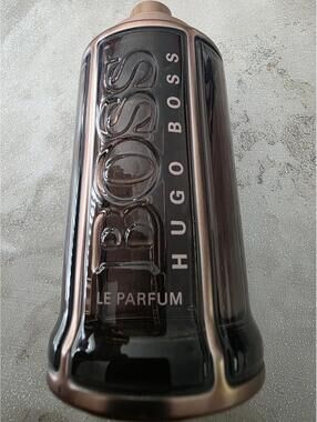 EMPTY Hugo Boss cologne bottle.